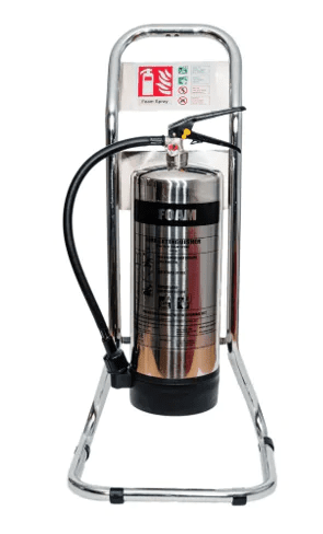 Single chrome tubular stand for 2kg CO2 or 6-9kg/ltr