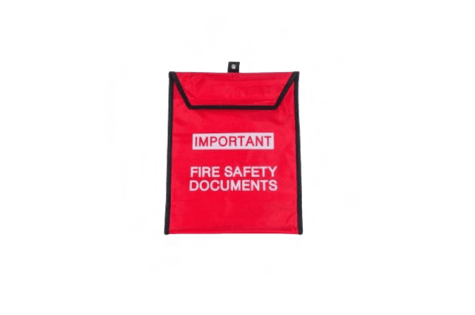 Fire Safety Document Storage Pouch For Logbooks And Certificates